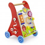 Premergator / Antemergator din lemn cu multiple activitati Viga Toys - rosu Premergator / Antemergator din lemn cu multiple activitati Viga Toys - rosu